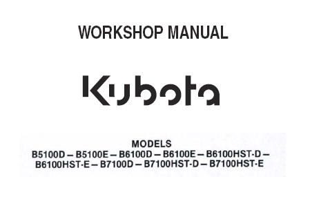 Kubota B7100hst Owners Manual Free Download